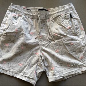 Hollister epic Flex Jogger Shorts Flamingo Print